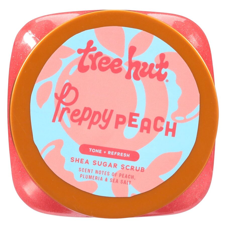 Скраб для тіла Tree Hut Preppy Peach Sugar Scrub 510g · персик / жасмин / амбра