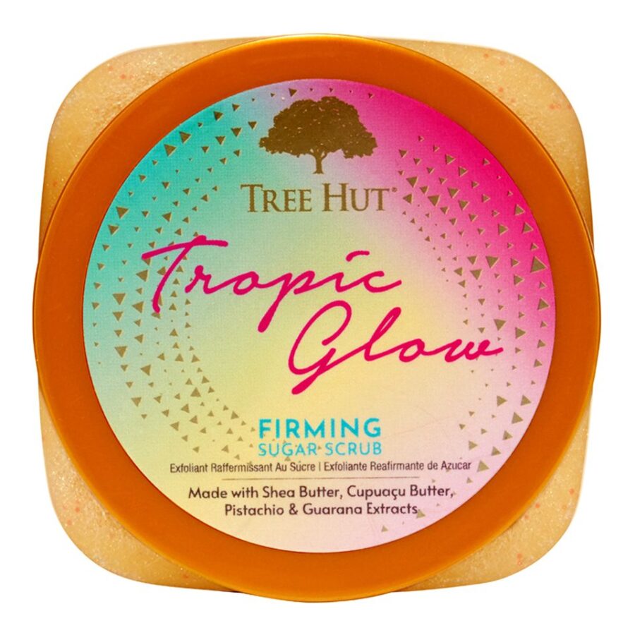 Скраб для тіла Tree Hut Tropic Glow Sugar Scrub 510g · карамель/квіти мигдалю та фісташок