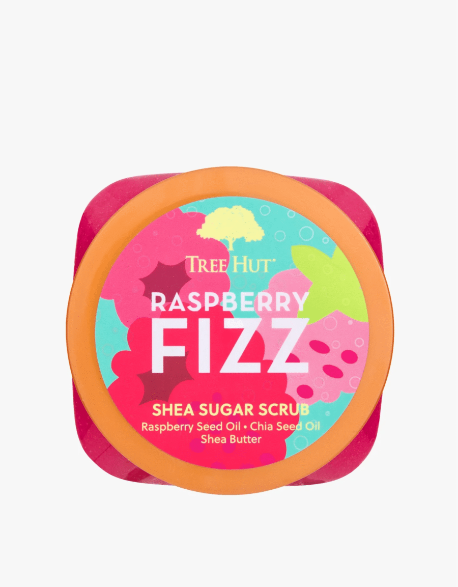 Скраб для тіла Tree Hut Raspberry Fizz Sugar Scrub 510g · соковита малина, троянда та амбра — фото 2