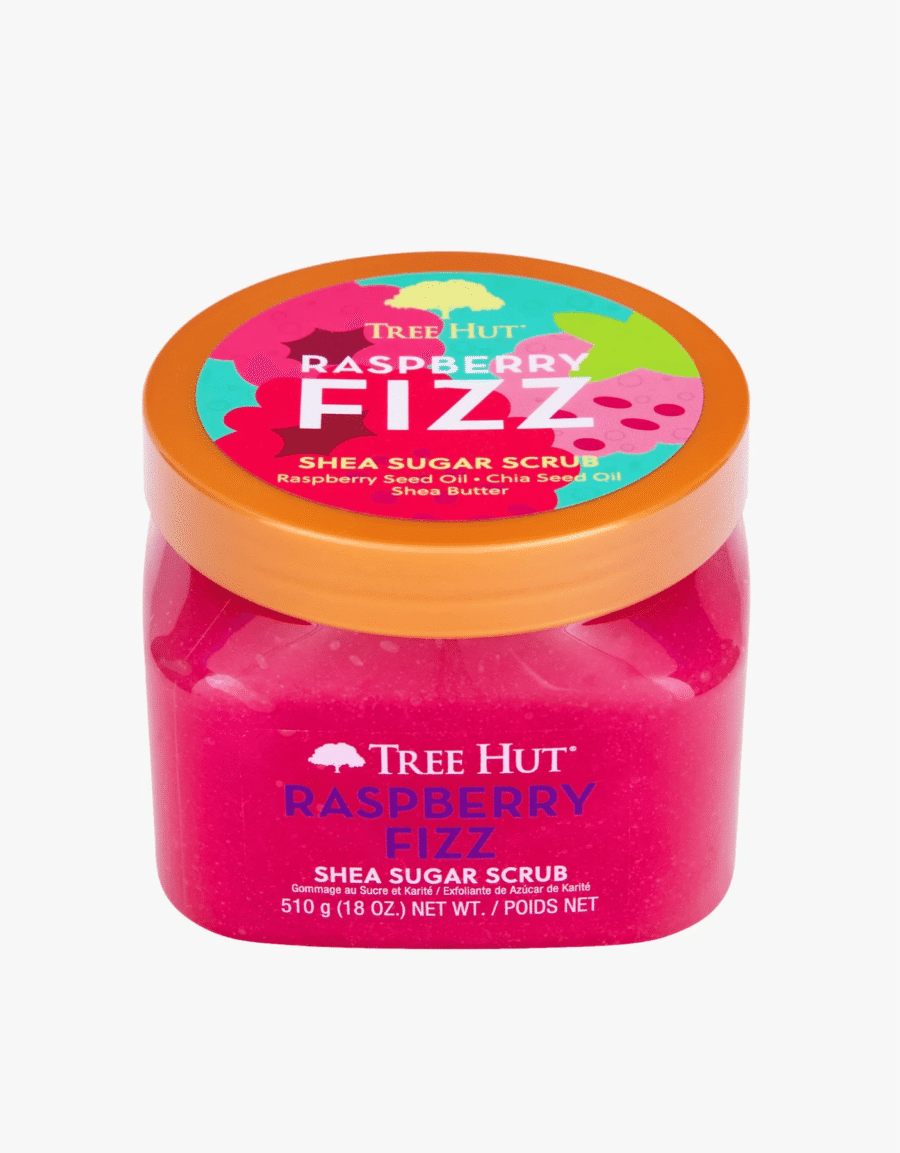 Скраб для тіла Tree Hut Raspberry Fizz Sugar Scrub 510g · соковита малина, троянда та амбра — фото 3