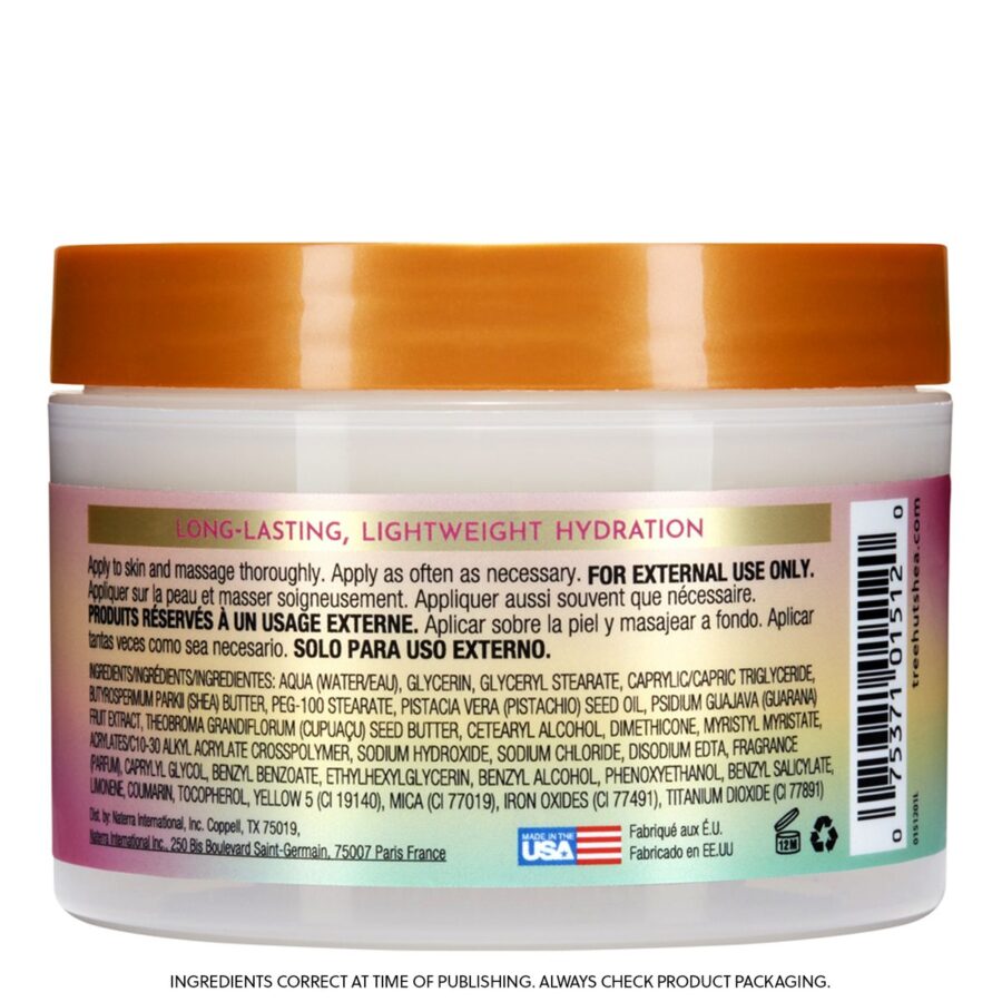 Баттер для тіла Tree Hut Tropic Glow Whipped Body Butter 240g · карамель/квіти мигдалю та фісташок · ракурс 3 Баттер для тіла Tree Hut Tropic Glow Whipped Body Butter 240g · карамель/квіти мигдалю та фісташок