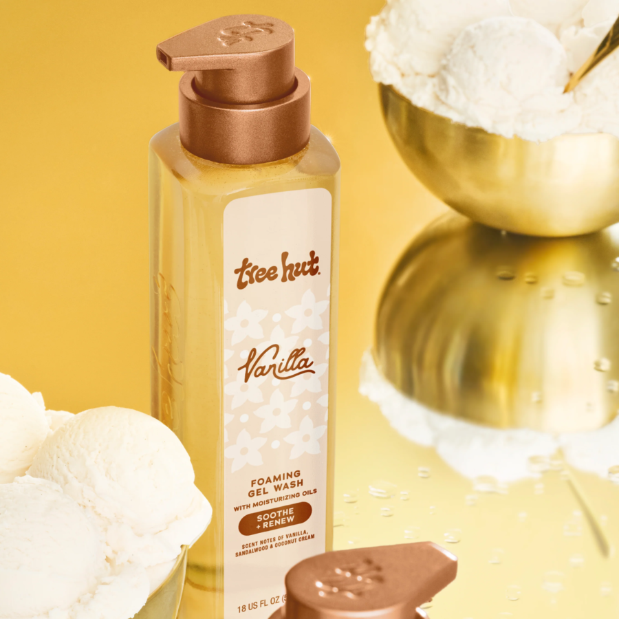 Гель для душу Tree Hut Vanilla Foaming Gel Wash 532ml (New Pump) · ваніль — фото 2