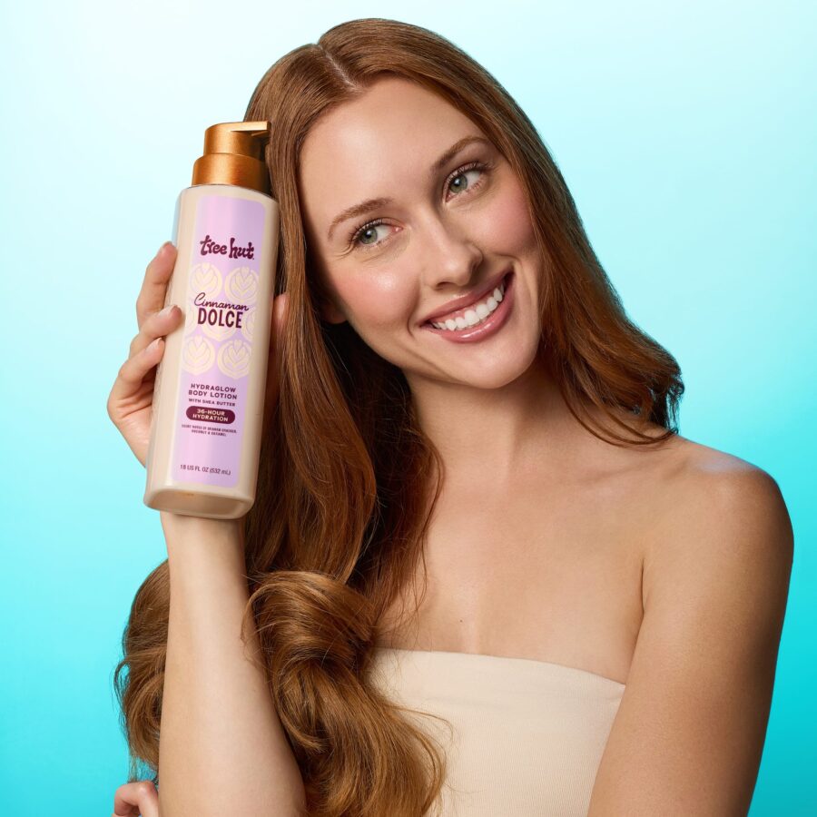 1046-1 Лосьйон для тіла Tree Hut Cinnamon Dolce Hydraglow Body Lotion 532ml · крекери/карамель/кокос — фото 4