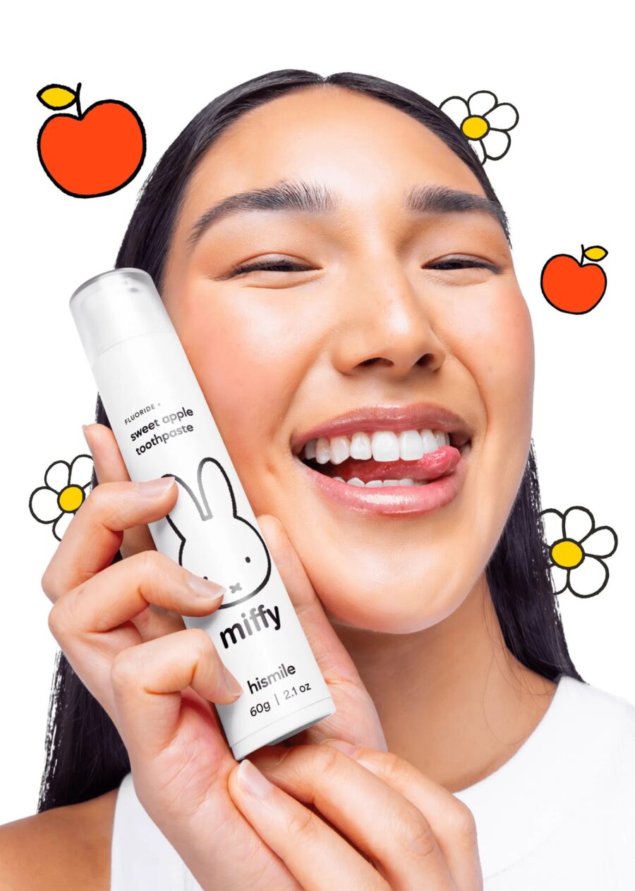 1147-1 Зубна паста зі смаком солодкого яблука hismile Miffy Toothpaste 60g · яблуко — фото 3