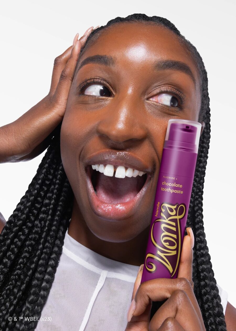 Зубна паста зі смаком шоколаду hismile Wonka Chocolate Toothpaste 60g · м’ята, шоколад — фото 4