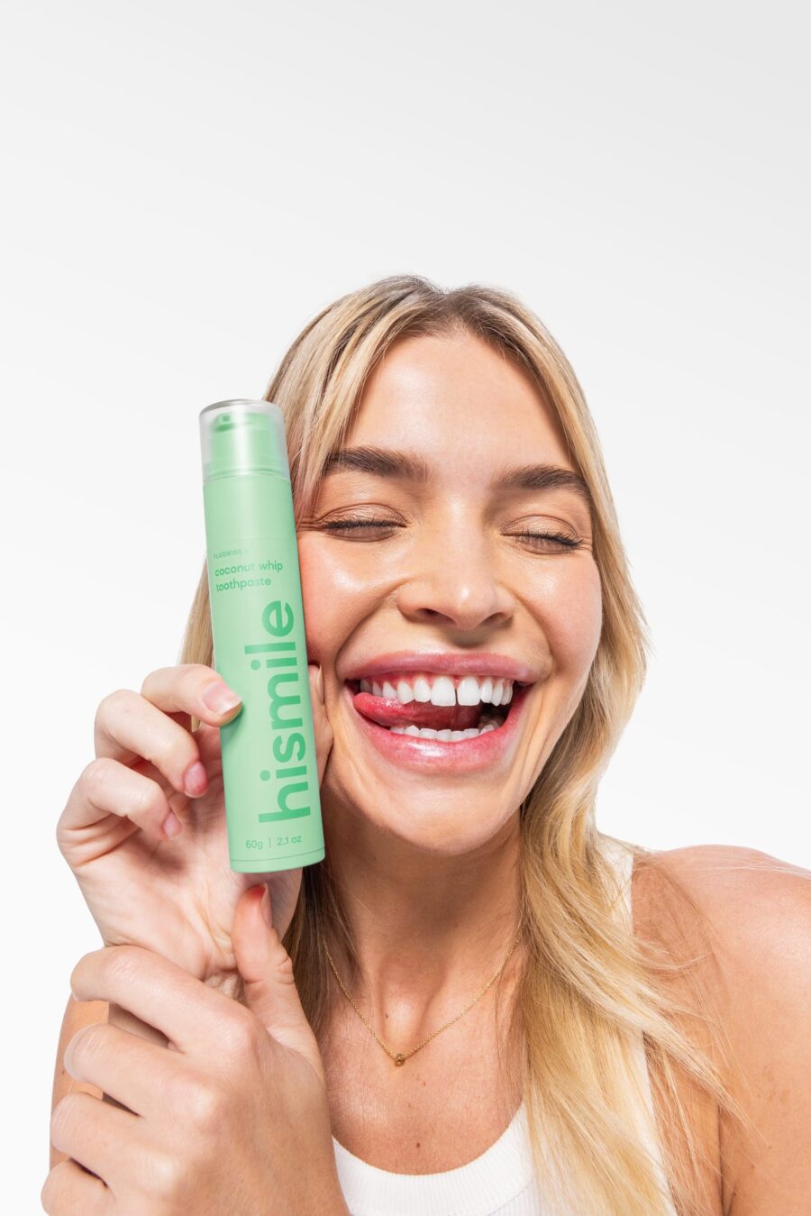 1157-1 Зубна паста зі смаком кокосу hismile Coconut Whip Toothpaste 60g — фото 4
