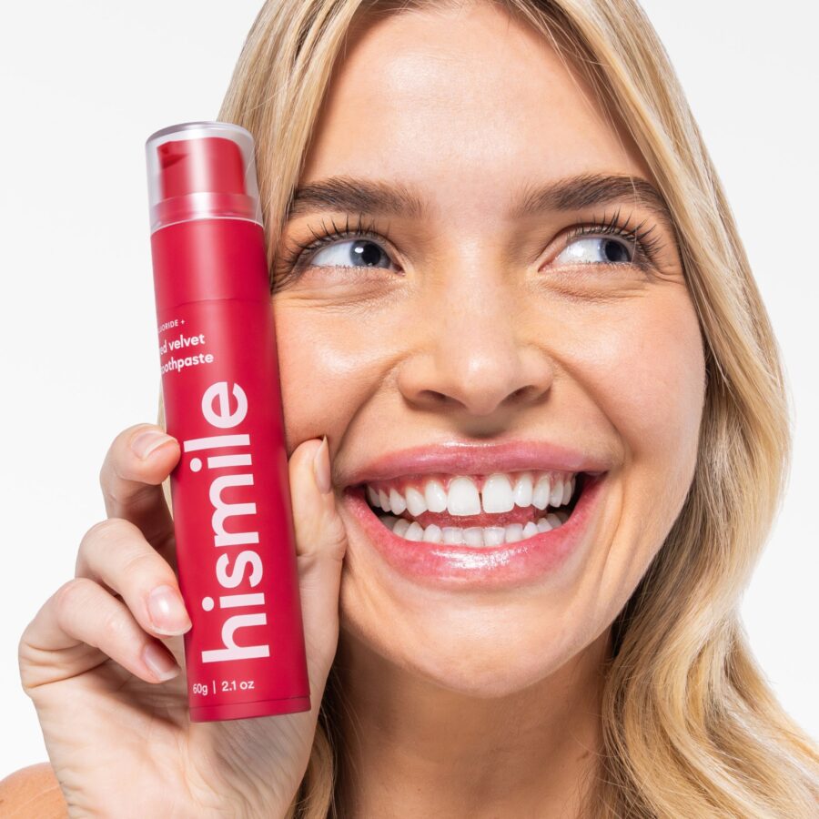 Зубна паста зі смаком червоного оксамиту hismile Red Velvet Toothpaste 60g · червоний оксамит — фото 4