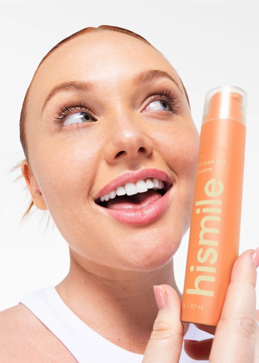 1159-2 Зубна паста зі смаком холодного персикового чаю hismile Peach Iced Tea Toothpaste 60g · холодний персиковий чай — фото 3