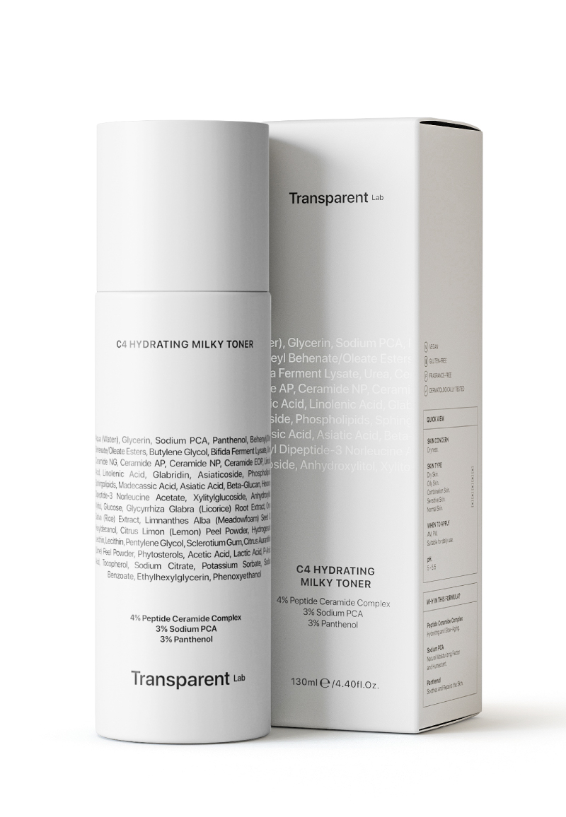 Transparent Lab C4 HYDRATING MILKY TONER 130 мл — Зволожуючий молочний тонер — фото 3