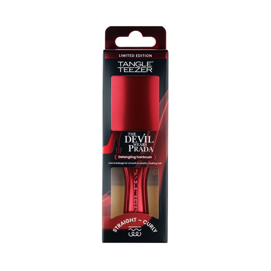 Щітка для волосся Tangle Teezer The Ultimate Detangler Chrome Mini The Devil Wears Prada · хром/чорний/червоний — фото 5