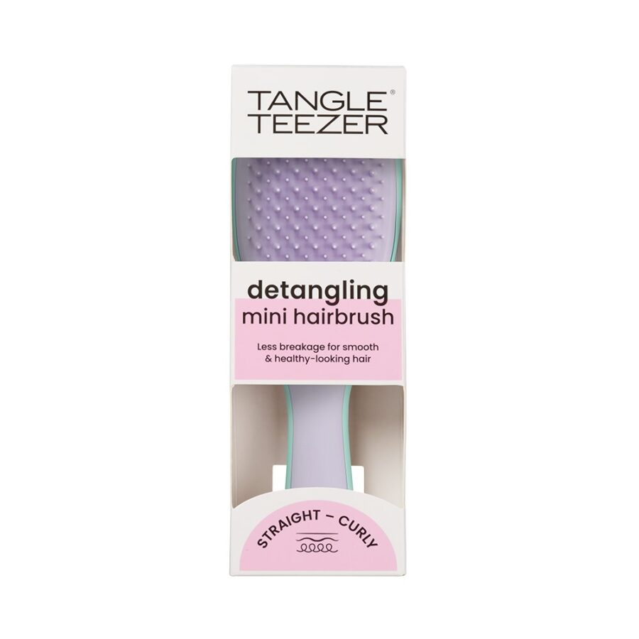 Щітка для волосся Tangle Teezer The Ultimate Detangler Mini Wisteria Leaf · салатовий і бузковий — фото 5