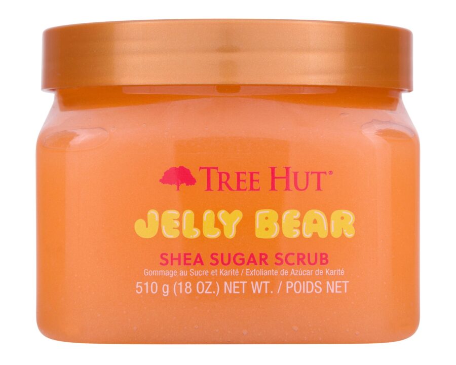 Скраб для тіла Tree Hut Jelly Bear Sugar Scrub 510g · желейні гумки з нотами апельсину та лайму
