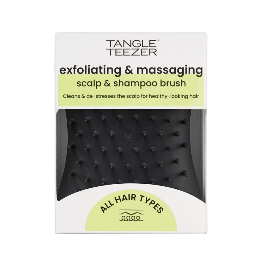 Щітка для масажу голови Tangle Teezer The Scalp Exfoliator and Massager Onyx Black · чорний — фото 5