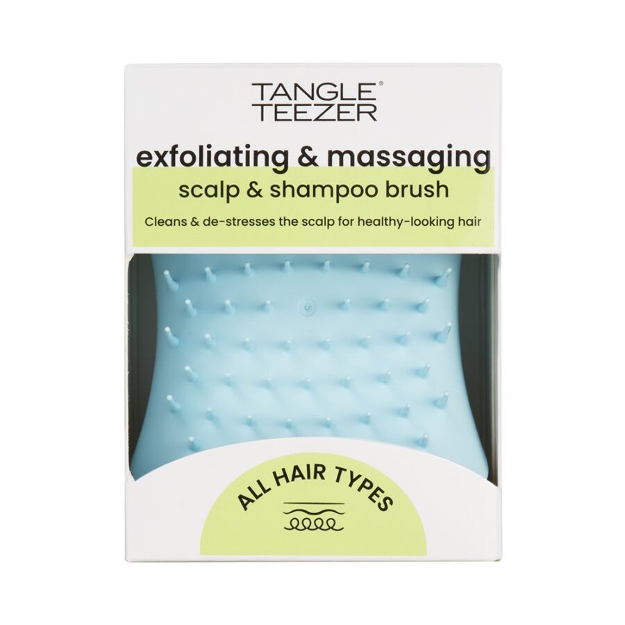 852-furnizor Щітка для масажу голови Tangle Teezer The Scalp Exfoliator and Massager Seafoam Blue · блакитний — фото 5