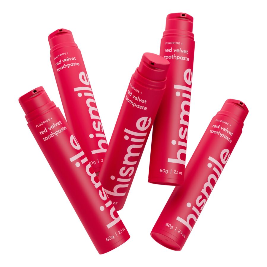 Зубна паста зі смаком червоного оксамиту hismile Red Velvet Toothpaste 60g · червоний оксамит — фото 3