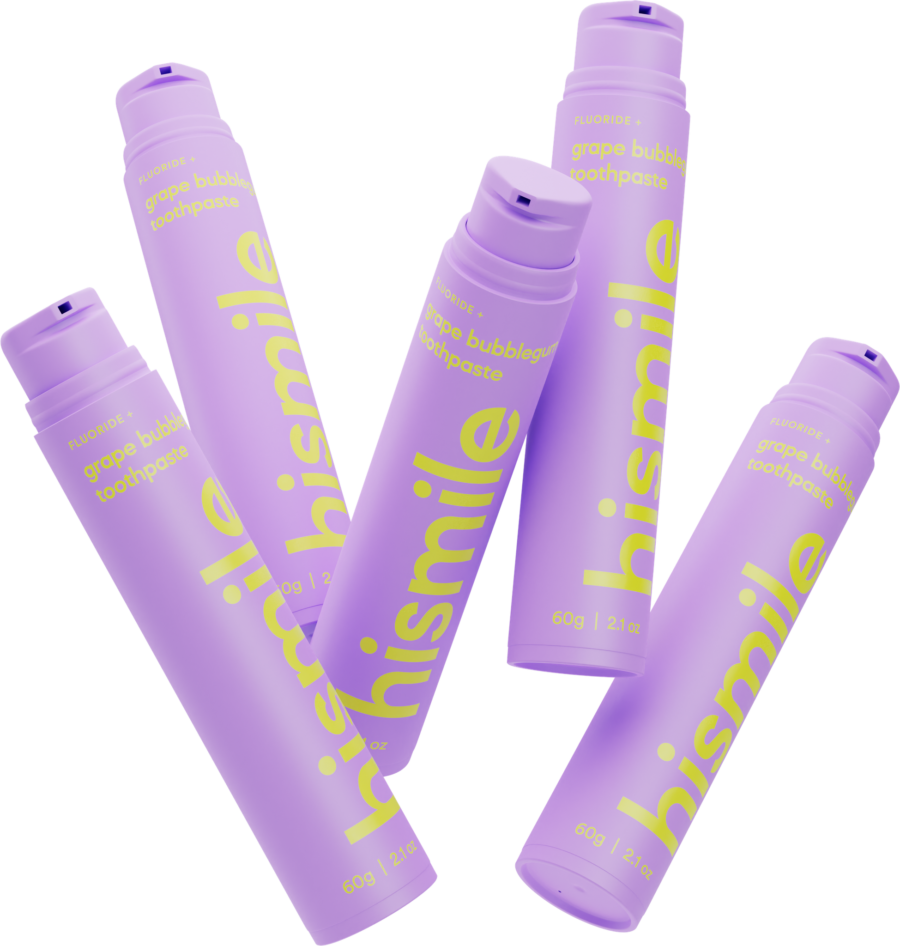 Зубна паста зі смаком виноградної жуйки hismile Grape Bubblegum Toothpaste 60g · виноград Зубна паста зі смаком виноградної жуйки hismile Grape Bubblegum Toothpaste 60g — фото 2