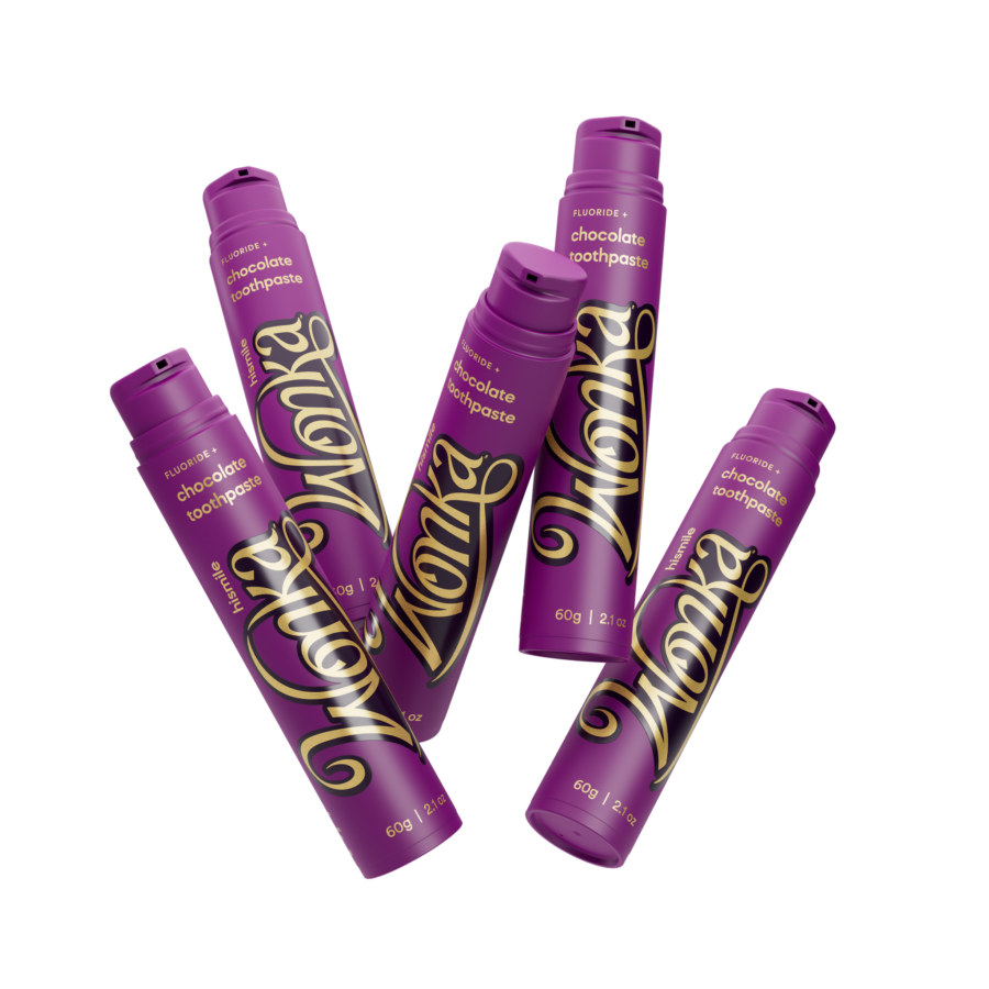 Зубна паста зі смаком шоколаду hismile Wonka Chocolate Toothpaste 60g · м’ята, шоколад — фото 2