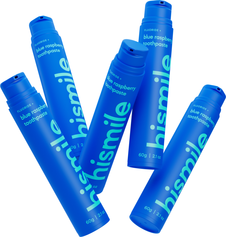 Зубна паста зі смаком блакитної малини hismile Blue Raspberry Toothpaste 60g · блакитна малина — фото 2