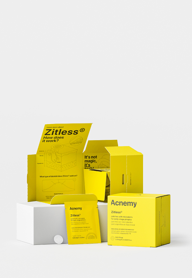 Acnemy ZITLESS (5 x PATCHES) — Пластир з мікроголками для ранніх стадій прищів — фото 4